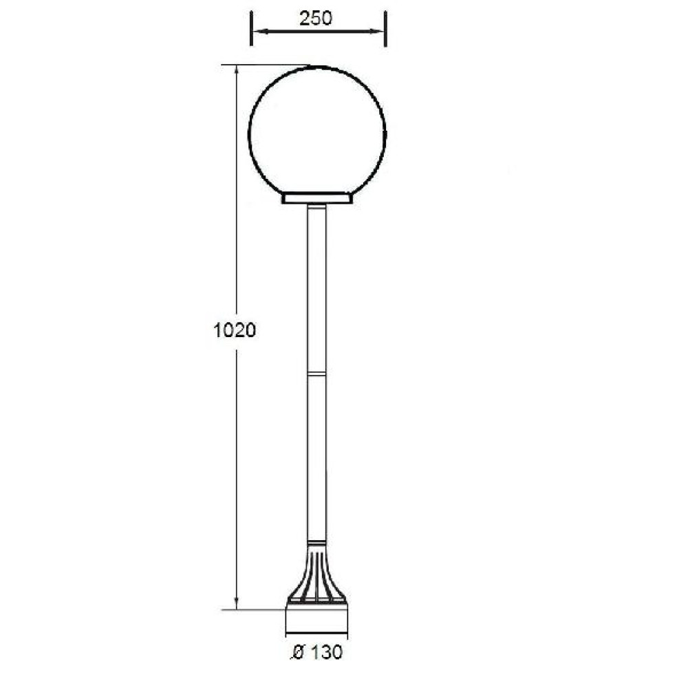 Наземный фонарь  88206S Bl