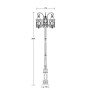 Наземный фонарь LUCERNA 84810B/18/Е7 Bl