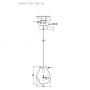 Подвесной светильник Nertus LH4111/1P-CR-SL