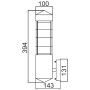 Настенный светильник уличный INOX WOOD 67505W wood