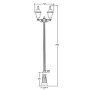 Наземный фонарь FARO-FROST L 91110fLA B2 Bl